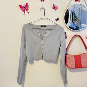 Brandy Melville baby blue athelia sweater / cardigan 🤍